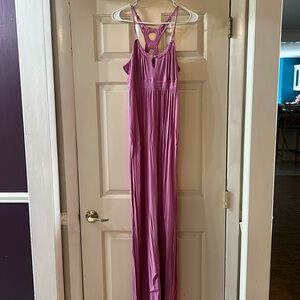 Purple/Pink Ella Moss Maxi Dress